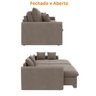 Sofá-cama Retrátil e Reclinável 220cm Madri - Movenzo Estofados - 10
