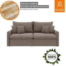 Sofá Cama Retrátil e Reclinável 180cm Madri Movenzo Estofados Veludo - 13