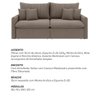 Sofá-cama Retrátil e Reclinável 220cm Madri - Movenzo Estofados - 14