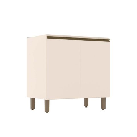 Balcão de Cozinha Connect C/2 Portas S/tampo 80x52x81cm Off White - Henn