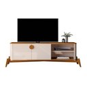 Ver imagem 3 de Rack para TV até 60 Polegadas 140cm com Puxador e Pés em Madeira Maciça Buriti