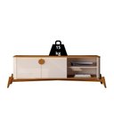 Ver imagem 5 de Rack para TV até 60 Polegadas 140cm com Puxador e Pés em Madeira Maciça Buriti