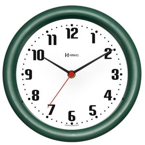 Relógio de Parede 22 Cm Herweg 6102 Diversas Cores Verde