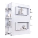 Ver imagem 6 de Cama Casal Articulável Vertical com Estante 140 Vancouver Branco