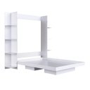 Ver imagem 4 de Cama Casal Articulável Vertical com Estante 140 Vancouver Branco