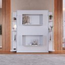 Ver imagem 3 de Cama Casal Articulável Vertical com Estante 140 Vancouver Branco