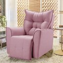Ver imagem 1 de Poltrona Reclinavel do Papai para Sala King Linho Rosê