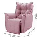 Ver imagem 6 de Poltrona Reclinavel do Papai para Sala King Linho Rosê