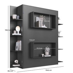 Cama Casal Articulável Vertical com Estante 140 Vancouver - 7
