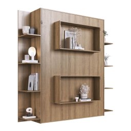 Cama Casal Articulável Vertical com Estante 140 Vancouver - 6