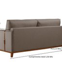 Ver imagem 3 de Sofá 3 Lugares Dubai Linho 1,56M 