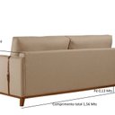 Ver imagem 3 de Sofá 3 Lugares Dubai Linho 1,56M