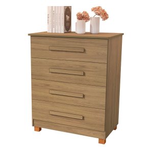Cômoda para Quarto Mdf 4 Gavetas Fundas Suiça Basoto Brasil
