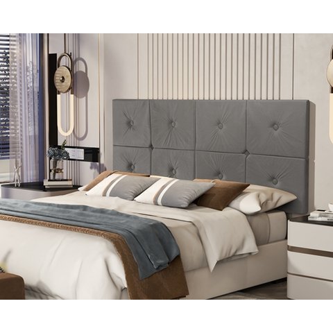 Painel de Cama Casal 1,40 Ferrari Cor Cinza