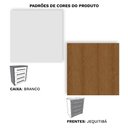 Ver imagem 3 de Cômoda Grande com 4 Gavetas Angra Rimo - Branco/Jequitibá