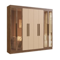 Guarda Roupa Casal 100% Mdf Chicago 68500 8 Portas 4 Gavetas - 2