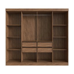 Guarda Roupa Casal 100% Mdf Chicago 68500 8 Portas 4 Gavetas - 5
