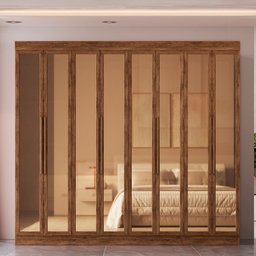 Guarda Roupa Casal 100% Mdf Los Angeles 8 Portas Reflecta 4 Gavetas - 1