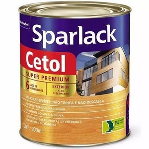Verniz Cetol Canela Brilhante Sparlack Externo / Interno 900ml