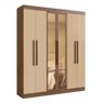 Guarda Roupa Casal 100% Mdf Malibu 6 Portas 2 Gavetas - 1