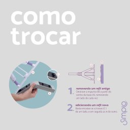 Refil para mop esponja de pva - Simplo - 7
