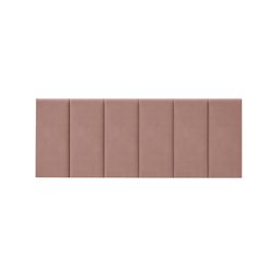Cabeceira Painel Riscada Estofada para Cama de Casal 1,40 - Rose - 2