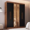 Ver imagem 1 de Guarda Roupa Casal 100 Mdf Malibu 6 Portas 2 Gavetas