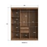 Guarda Roupa Casal 100 Mdf Malibu 6 Portas 2 Gavetas - 4