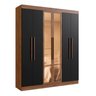 Guarda Roupa Casal 100 Mdf Malibu 6 Portas 2 Gavetas - 2
