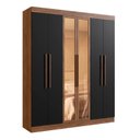 Ver imagem 2 de Guarda Roupa Casal 100 Mdf Malibu 6 Portas 2 Gavetas