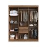 Guarda Roupa Casal 100 Mdf Malibu 6 Portas 2 Gavetas - 3