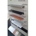 Ver imagem 2 de 3 Puxador Móvel Slim Alternativa 8015 Alumínio 128mm Bronze