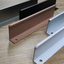 Ver imagem 5 de 3 Puxador Móvel Slim Alternativa 8015 Alumínio 128mm Bronze