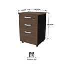 Ver mais imagens de Kit 4 Peças com Mesa para Escritório em L, Gaveteiro e 2 Armários