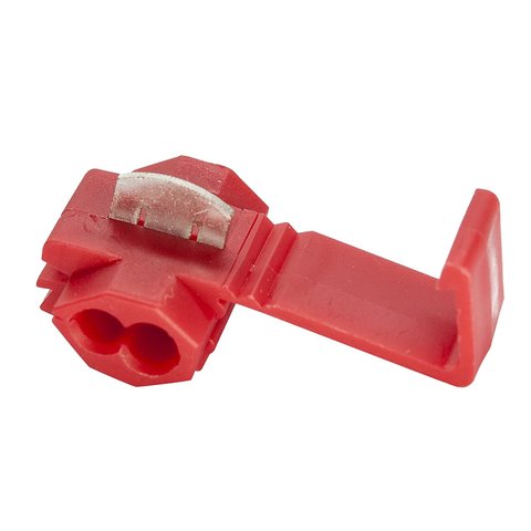 250un Conector Derivação Emenda Fios Vermelho 0,5 até 1,5mm