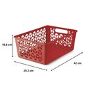 Ver imagem 2 de Cesto Organizador G 15l Vermelho - Uz