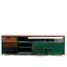 Rack para Tv Loft Estilo Industrial Em Ferro 160cm Verde - 1