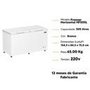 Ver imagem 5 de Freezer Horizontal Imbera 2 Portas 505l Dupla Ação On/off Branco 220v