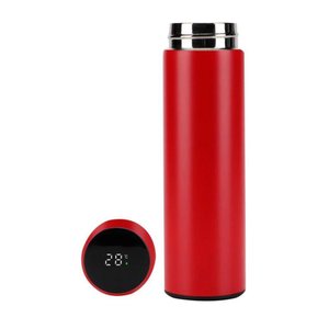 Garrafa Térmica em Aço Inox com Termômetro Digital Led