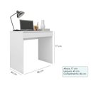 Ver imagem 5 de Escrivaninha Home Office Estudos Trabalho com Gaveta Alexia