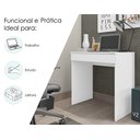 Ver imagem 3 de Escrivaninha Home Office Estudos Trabalho com Gaveta Alexia