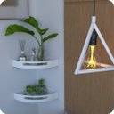 Ver imagem 3 de Kit 2 Prateleiras de Canto para Quarto Inox Branca Multiuso