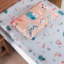Ver imagem 2 de Jogo Cama Lençol Fantasy Solteiro Cama Quarto Infantil Microfibra 2 Peças Gatinha Rosê