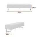 Ver imagem 4 de Puff Recamier 160cm Lauri Bouclé Off White - Sallar Home