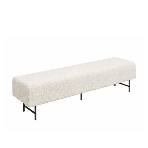 Puff Recamier 160cm Lauri Bouclé Off White - Sallar Home