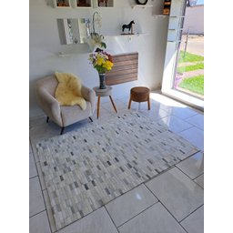Tapete de Couro Natural Cinza 2,00 X 1,50 M - 1