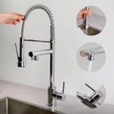 Ver imagem 7 de Torneira Misturador Inox Gourmet,cozinha Bancada com Ducha Linha Inox Cromada Grascan