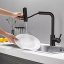 Ver imagem 6 de Torneira Misturador Inox Cozinha,Bancada com Articulador Linha Inox Preto Grascan