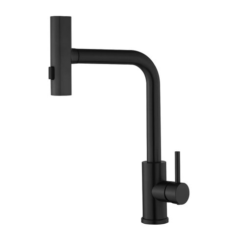 Torneira Misturador Inox Cozinha,bancada com Articulador Linha Inox Preta Grascan