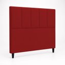 Ver imagem 6 de Cabeceira Classic Casal 140cm para Quarto Cama Decorativa Moderna Elegante Suede Vermelho